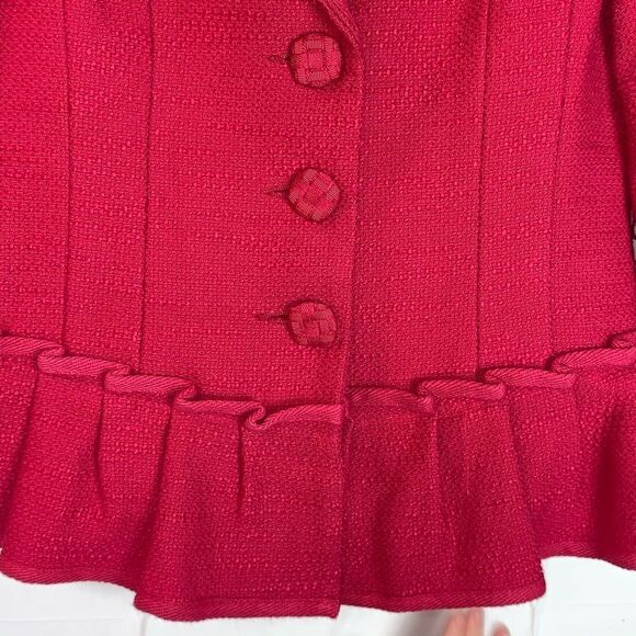 Nanette Lepore Pink Blazer with Peplum Hem - Picture 3 of 6